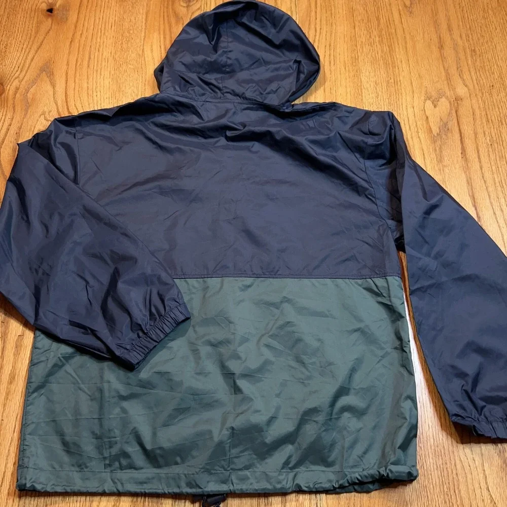 Vintage Walt Disney World‎ Small Windbreaker Nylon 1/4 Zip Hood Mickey Mouse